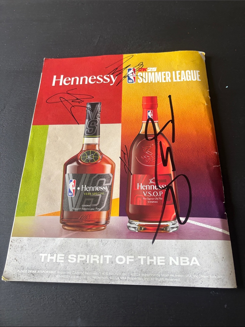 Summer league 2022 autographed book
